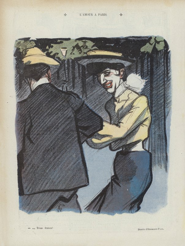 Prostitution - Illustration for Le Rire, 27 May 1905 by Rene George Hermann Paul