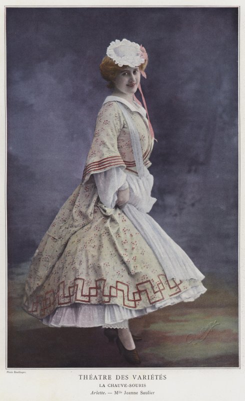 Jeanne Saulier as Arlette in La Chauve-Souris by Reutlinger Studio