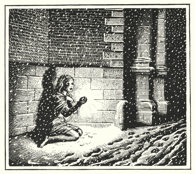Hans Christian Andersen: The Little Match Girl by Rex (after) Whistler