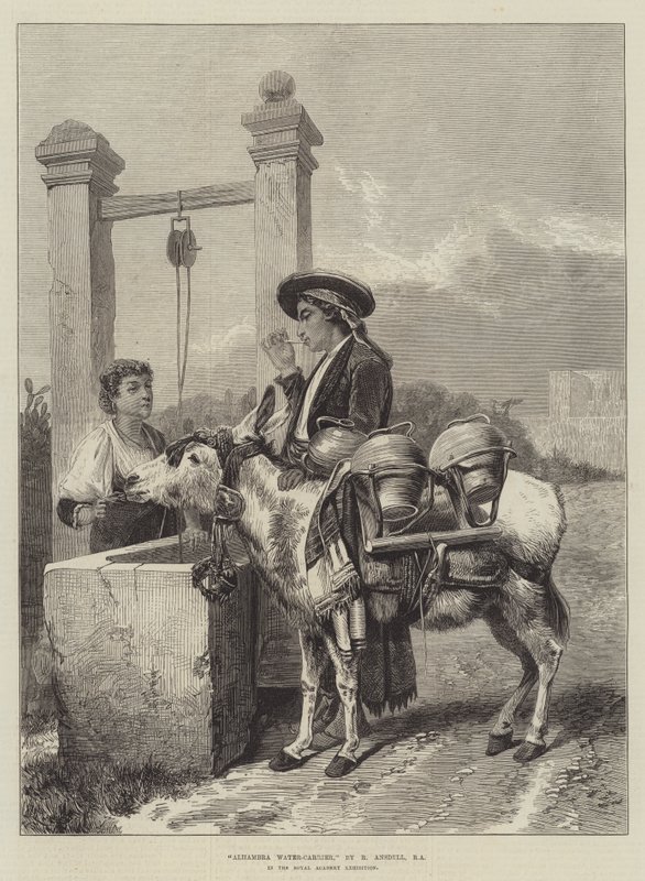 Alhambra Water-Carrier by Richard Ansdell