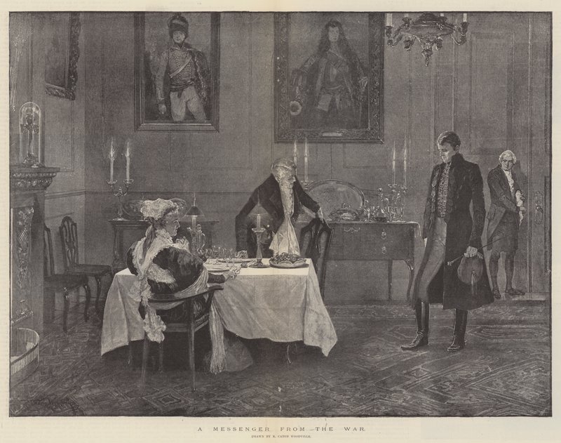 A Messenger from the War by Richard Caton Woodville junior