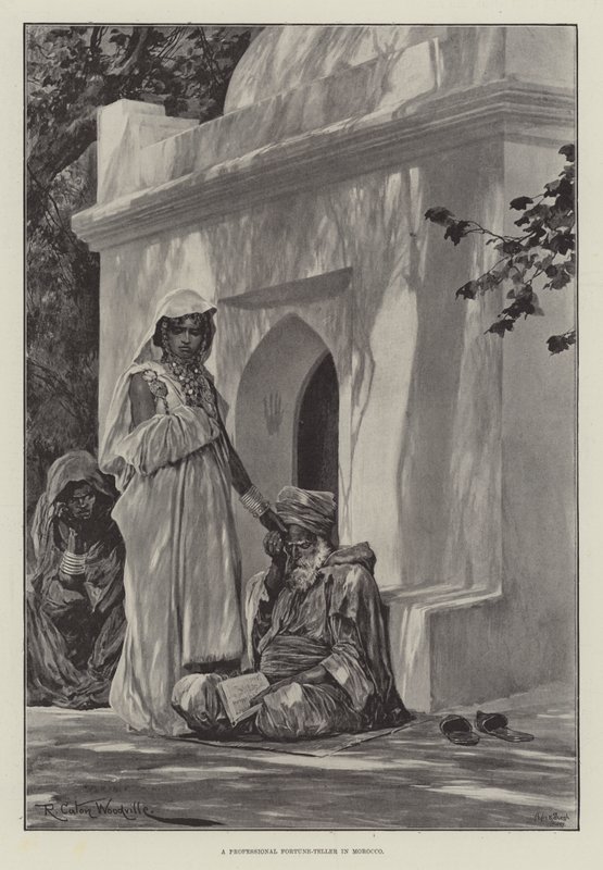 A Professional Fortune-Teller in Morocco by Richard Caton Woodville junior