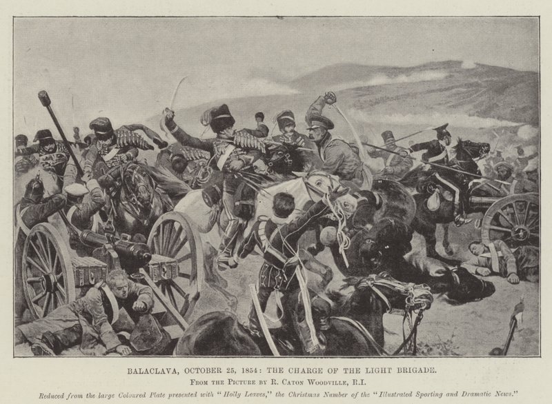 Balaclava, 25 October 1854, the Charge of the Light Brigade by Richard Caton Woodville junior