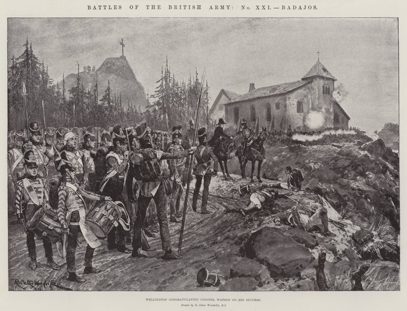 Battles of the British Army, Badajos by Richard Caton Woodville junior