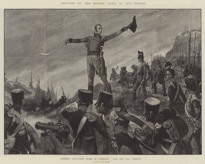 Battles of the British Army, Busaco by Richard Caton Woodville junior