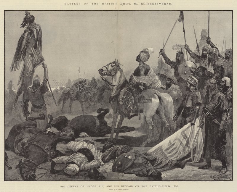 Battles of the British Army, Conjeveram by Richard Caton Woodville junior