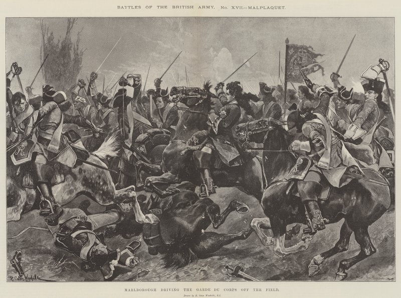 Battles of the British Army, Malplaquet by Richard Caton Woodville junior