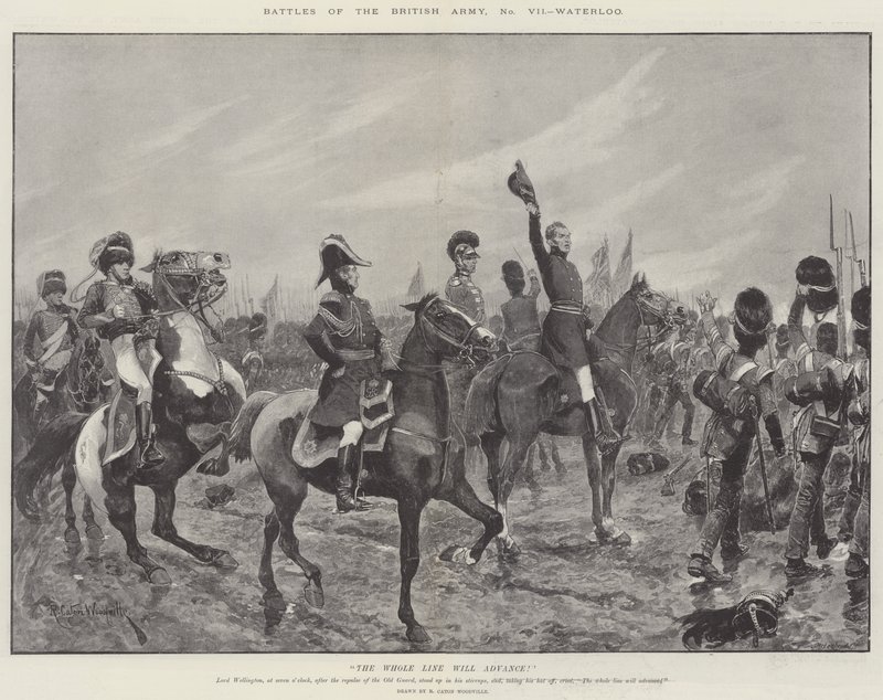 Battles of the British Army, Waterloo by Richard Caton Woodville junior