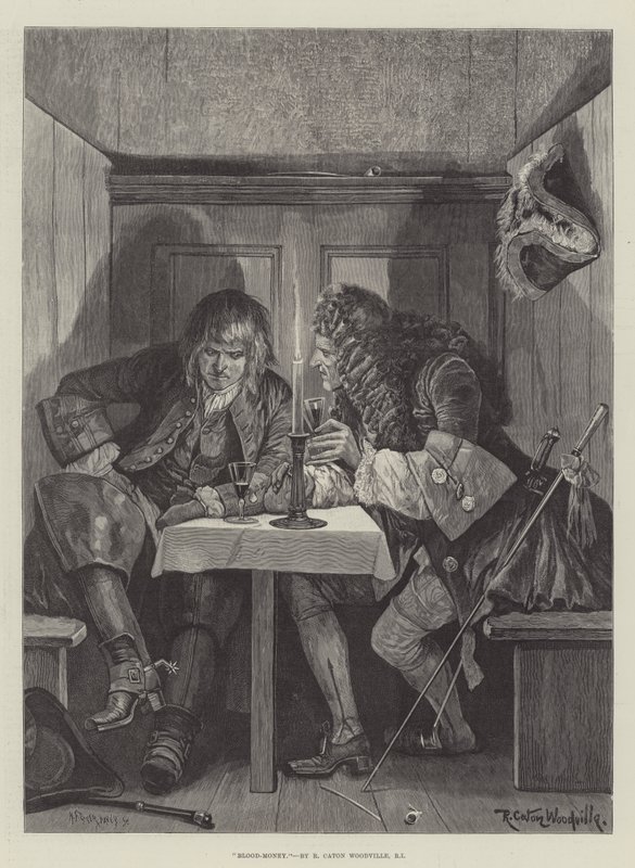 Blood-Money by Richard Caton Woodville junior