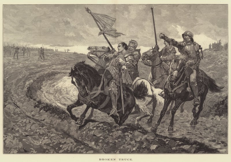 Broken Truce by Richard Caton Woodville junior