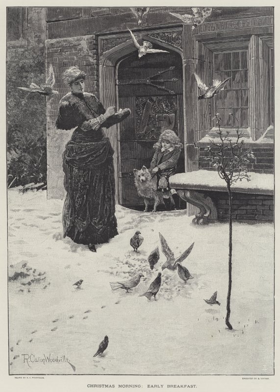Christmas Morning, Early Breakfast by Richard Caton Woodville junior