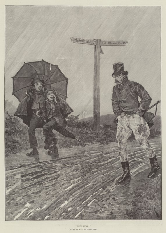 Gone Away! by Richard Caton Woodville junior