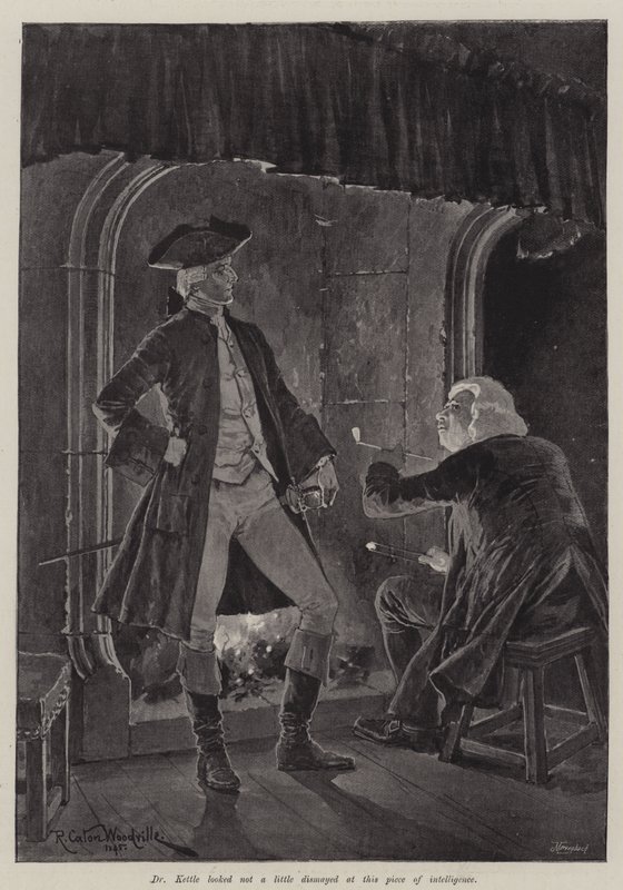 Illustration for A Colonel of The Empire, by Emily Lawless by Richard Caton Woodville junior