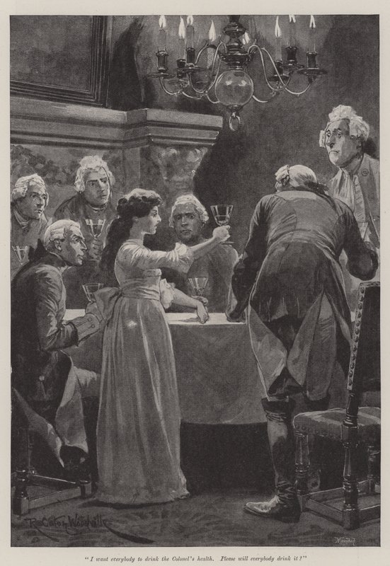 Illustration for A Colonel of The Empire, by Emily Lawless by Richard Caton Woodville junior