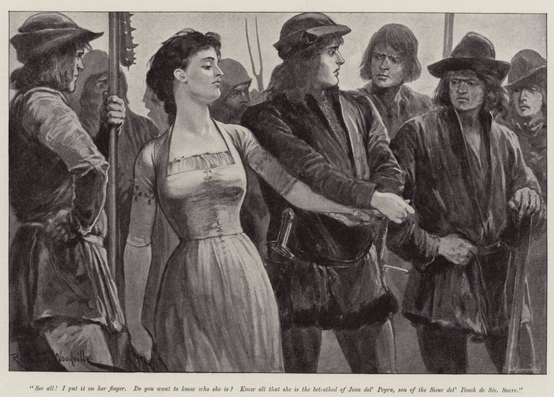 Illustration for Noemi, by S Baring Gould by Richard Caton Woodville junior