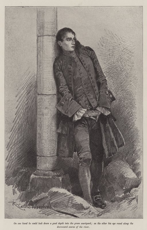 Illustration for The Great North Road, by Robert Louis Stevenson by Richard Caton Woodville junior
