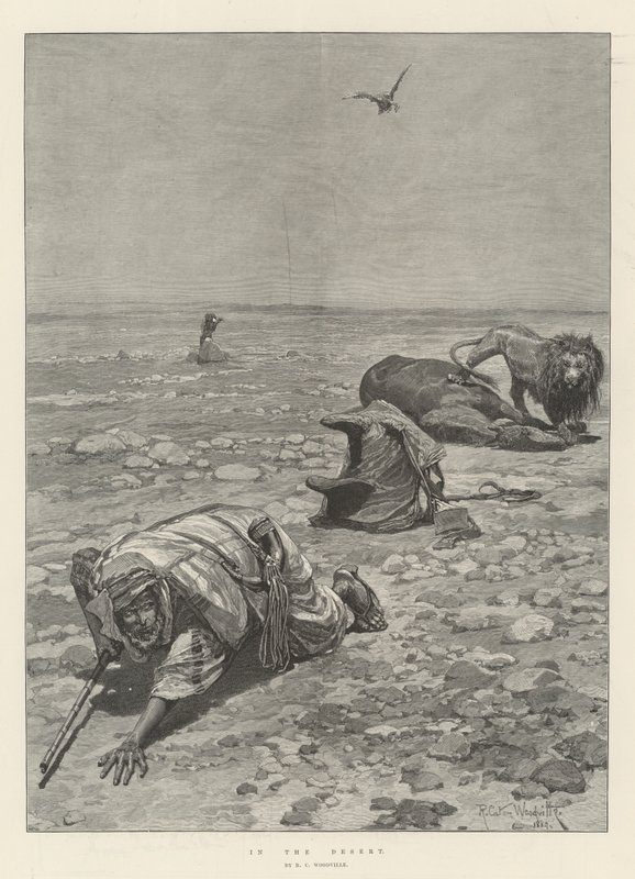 In the Desert by Richard Caton Woodville junior