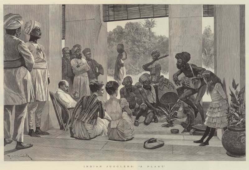 Indian Jugglers, A Plant by Richard Caton Woodville junior