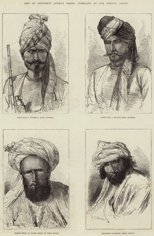Men of Different Afghan Tribes by Richard Caton Woodville junior