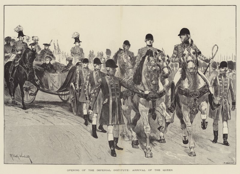 Opening of the Imperial Institute, Arrival of the Queen by Richard Caton Woodville junior