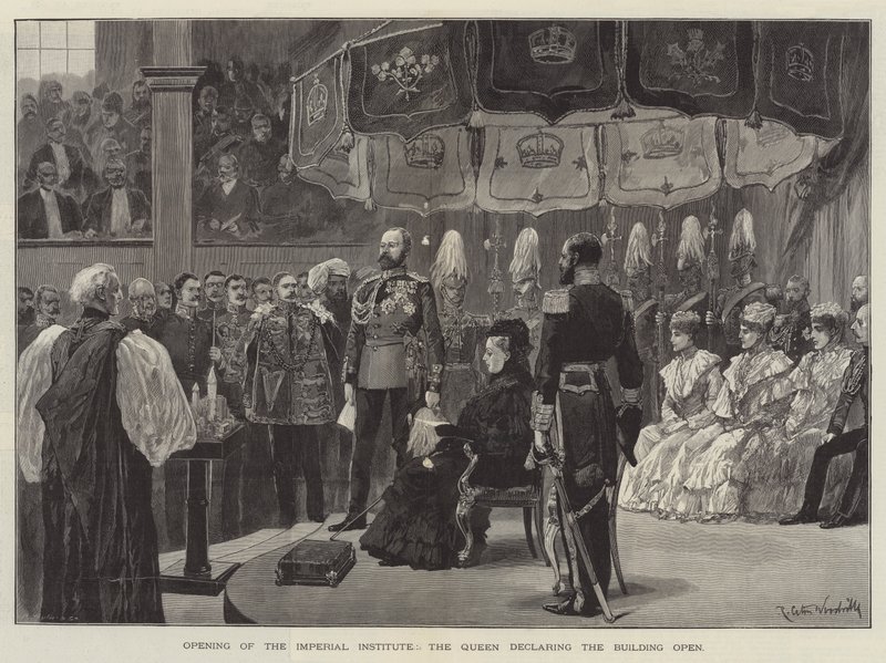 Opening of the Imperial Institute, the Queen Declaring the Building Open by Richard Caton Woodville junior