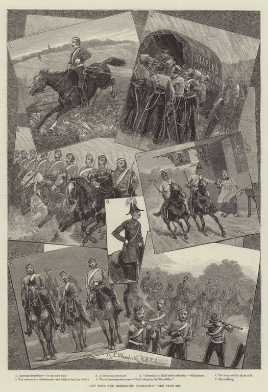 Out with the Berkshire Yeomanry by Richard Caton Woodville junior