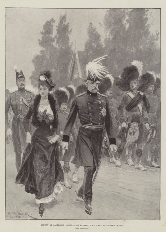 Sunday at Aldershot, General Sir Redvers Buller Returning from Church by Richard Caton Woodville junior
