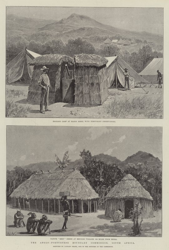 The Anglo-Portuguese Boundary Commission, South Africa by Richard Caton Woodville junior