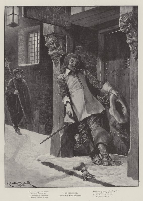 The Challenge by Richard Caton Woodville junior