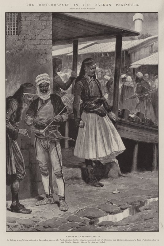 The Disturbances in the Balkan Peninsula by Richard Caton Woodville junior