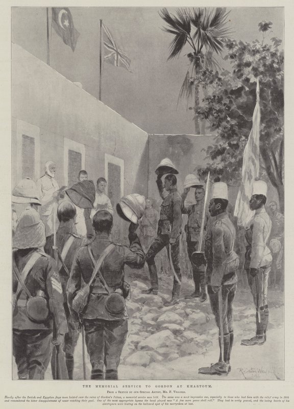 The Memorial Service to Gordon at Khartoum by Richard Caton Woodville junior