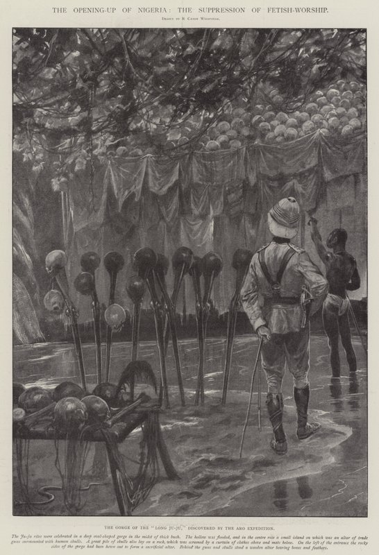 The Opening-up of Nigeria, the Suppression of Fetish-Worship by Richard Caton Woodville junior
