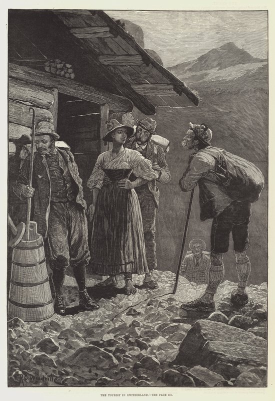The Tourist in Switzerland by Richard Caton Woodville junior