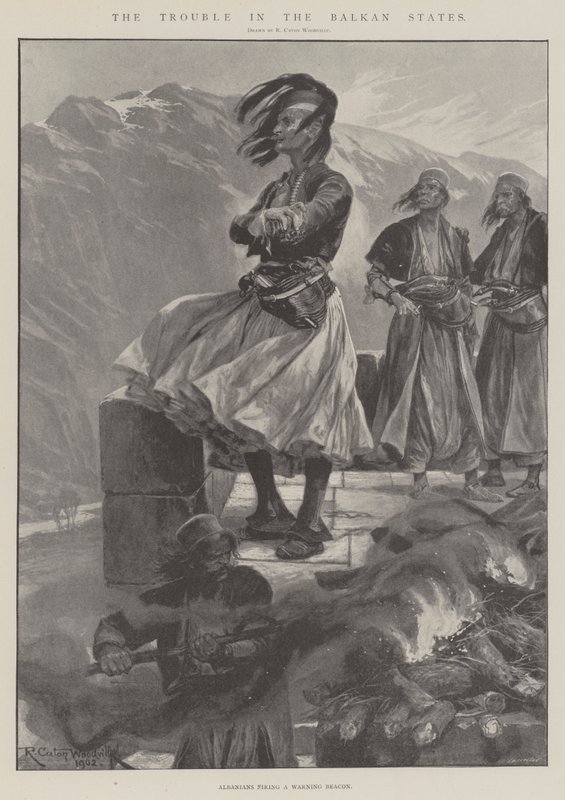 The Trouble in the Balkan States by Richard Caton Woodville junior