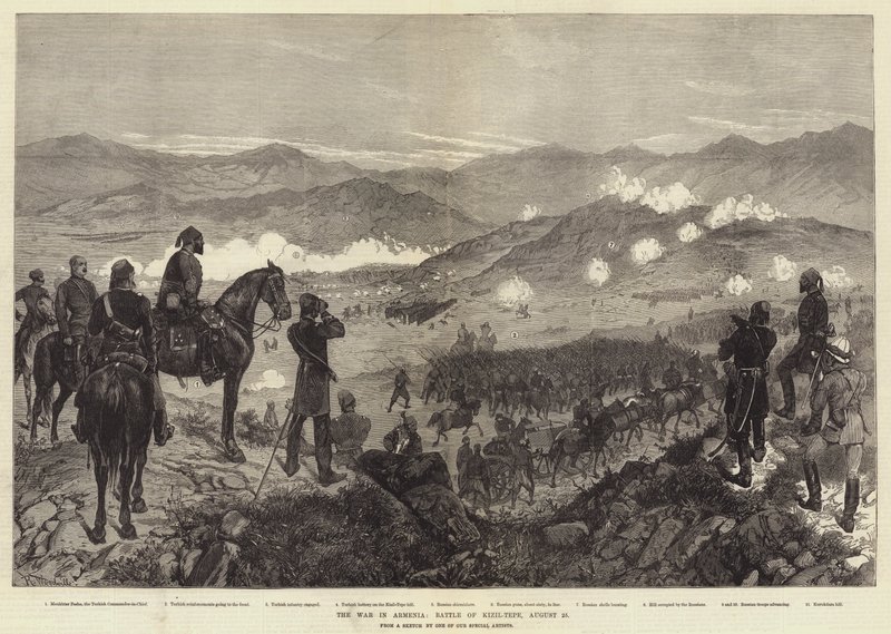 The War in Armenia, Battle of Kizil-Tepe, 25 August by Richard Caton Woodville junior