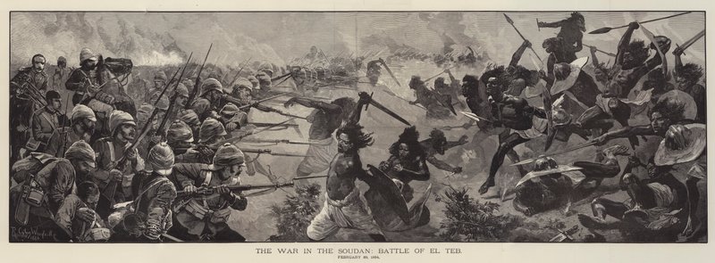 The War in the Soudan, Battle of El Teb, 29 February 1884 by Richard Caton Woodville junior
