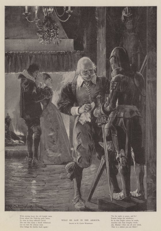What he saw in the Armour by Richard Caton Woodville junior