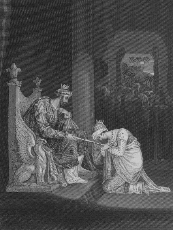 Esther before Ahasuerus by Richard after Westall