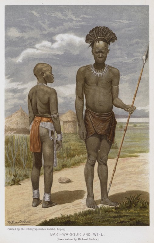 Bari-Warrior and Wife by Richard (after) Buchta