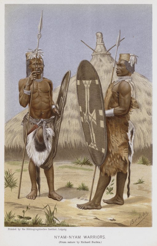 Nyam-Nyam Warriors by Richard (after) Buchta