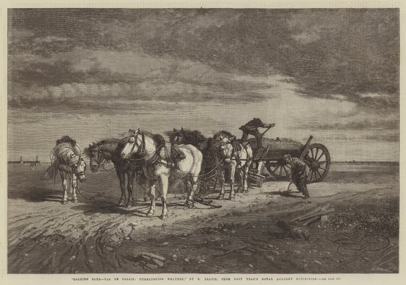 Loading Sand-Pas de Calais, Threatening Weather by Richard Beavis