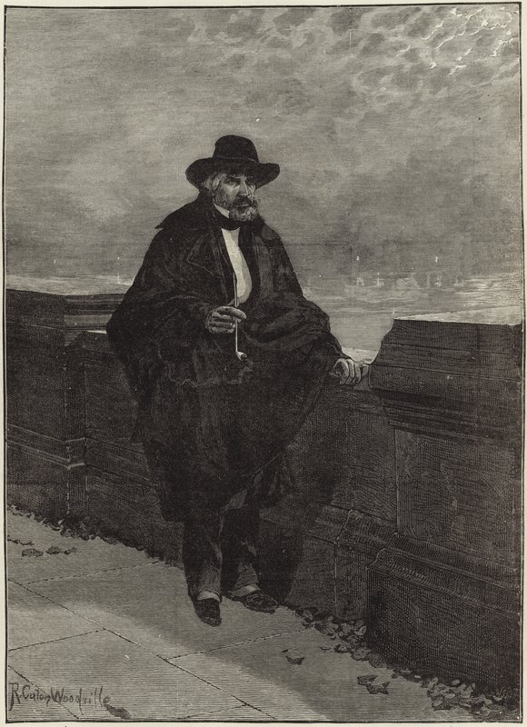 A Moonlight Night at Chelsea by Richard Caton II (after) Woodville