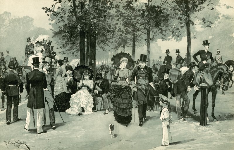 In the Row, Hyde Park by Richard Caton Woodville