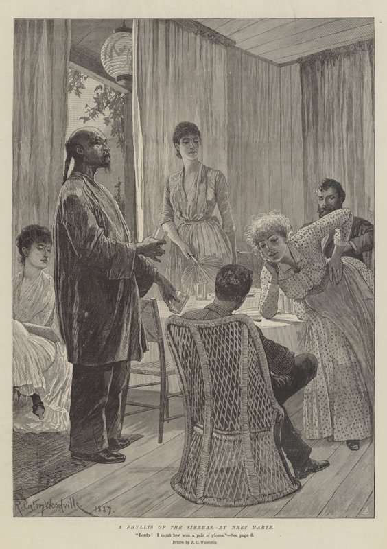 A Phyllis of the Sierras, by Bret Harte by Richard Caton Woodville junior