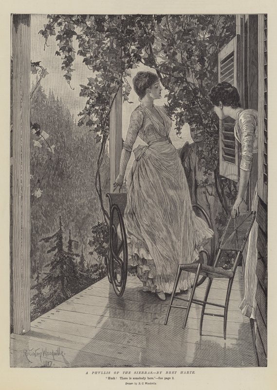 A Phyllis of the Sierras, by Bret Harte by Richard Caton Woodville junior