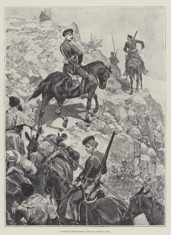 A Russian Exploration Party in Central Asia by Richard Caton Woodville junior