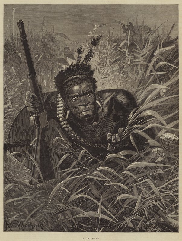 A Zulu Scout by Richard Caton Woodville junior