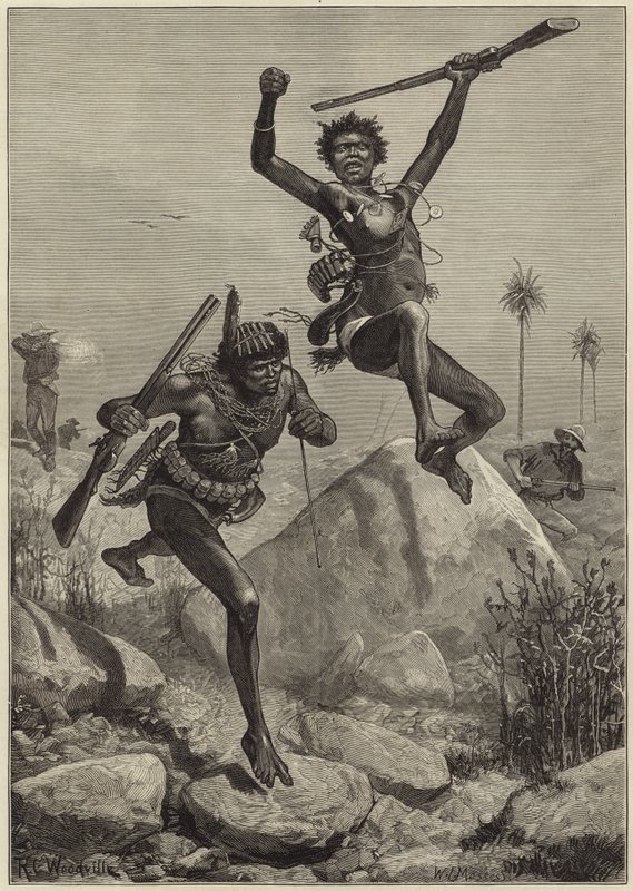 A Skirmish with Kaffirs by Richard Caton Woodville junior