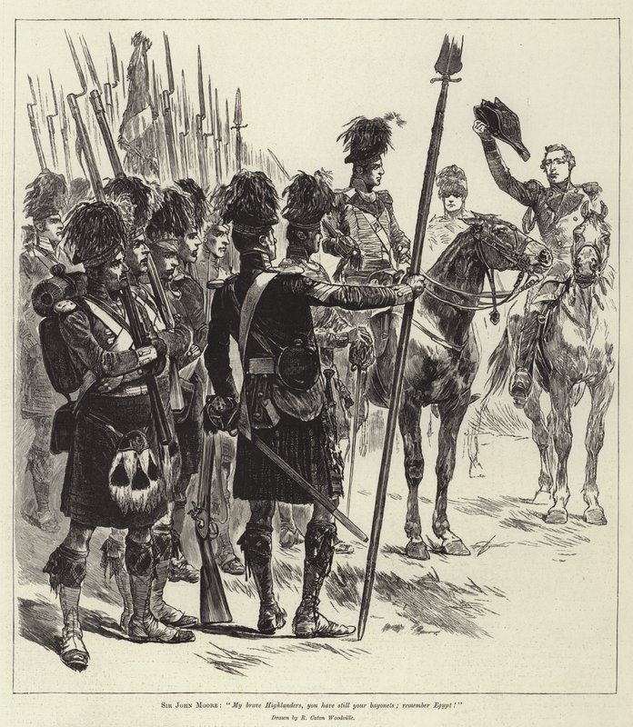 Battles of the British Army, Corunna by Richard Caton Woodville junior
