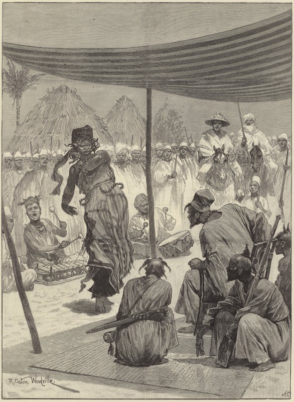 Dance before the King of the Sofas in West Africa by Richard Caton Woodville junior